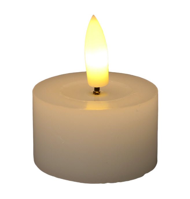 T-LIGHT LED         2PC       WARM WHITE