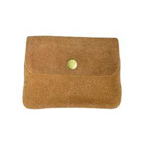 SMALL SUEDE LEATHER COIN PURSE 11CM