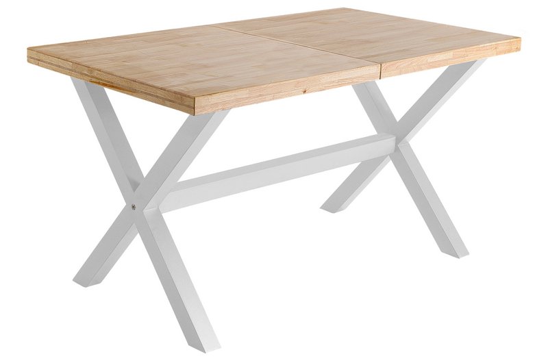 TAVOLO DA PRANZO ALLUNGABILE X-LOFT 140 - 180 - 220 x 90 CM ROVERE NORDISH / BIANCO. OK1374 (8472)