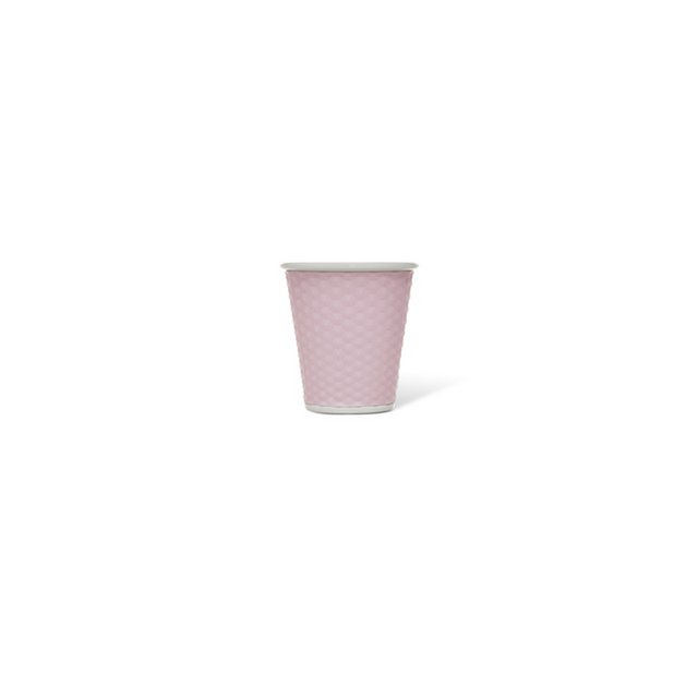 Tasse en porcelaine LAP 180ml avec silicone. grip nid d'abeille Rose