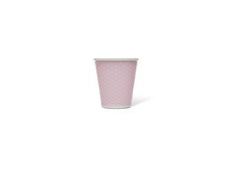 Beker porselein LAP 180ml met silic. grip honingraat Pink