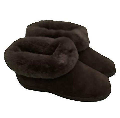 "Kreta" Lambskin Hut -schoen met een stevige zool
