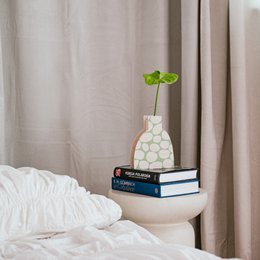 GRØNNE STEN - retro trævase, Scandi minimalistisk indretning