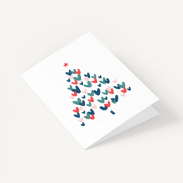 Eco Greeting Card — Heartwarming Christmas Tree