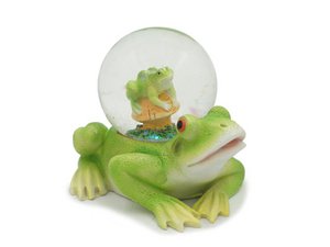 Poly frog with frog glitter