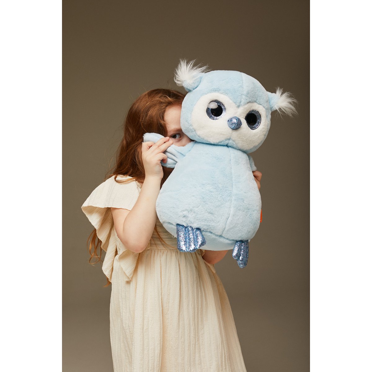 Zacht speelgoed, pluipen - Fluffy the Blue Owlet (23 cm)