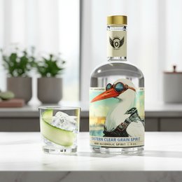 Volante Eastern Clear Grain Spirit 0.0% – Non-Alcoholic Vodka-Style Spirit – 700 ml