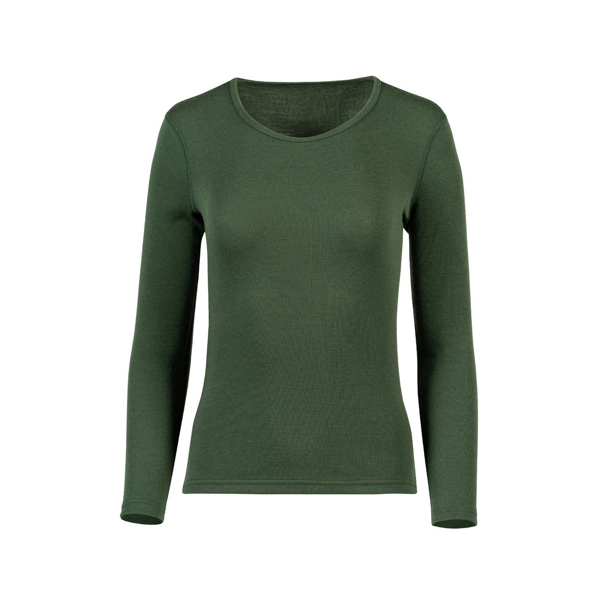 Camiseta térmica de manga larga 250 para mujer verde oscuro