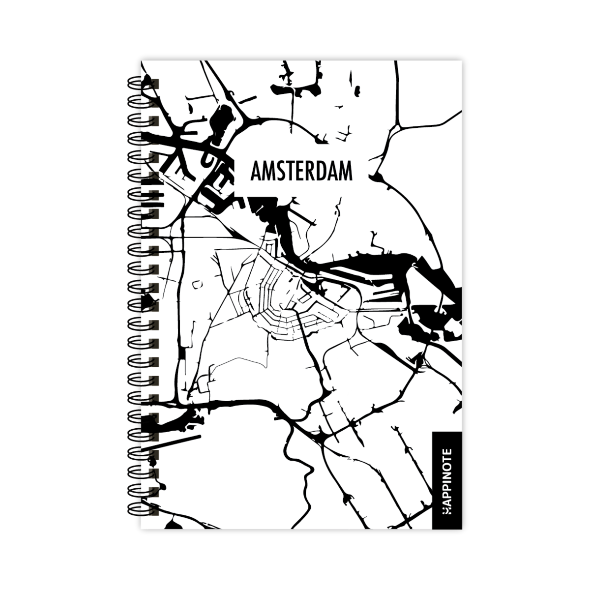 Happinote | Uitwisbaar notitieboek A5 | Amsterdam