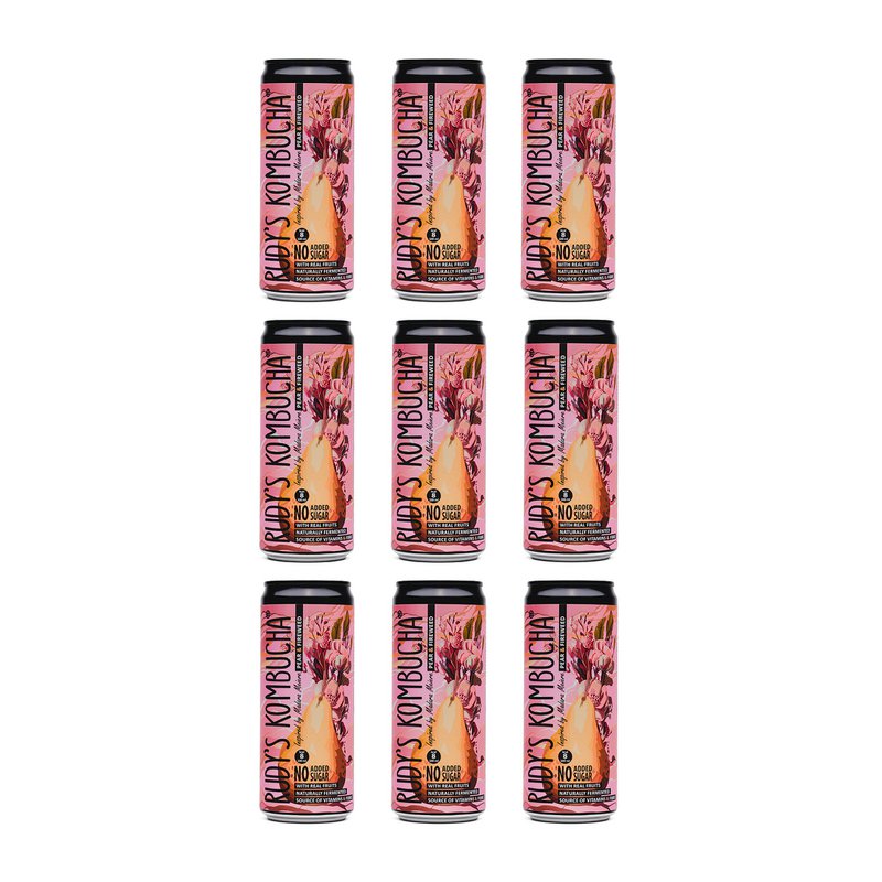 Rudys Alive Pear Kombucha (24x330ml)