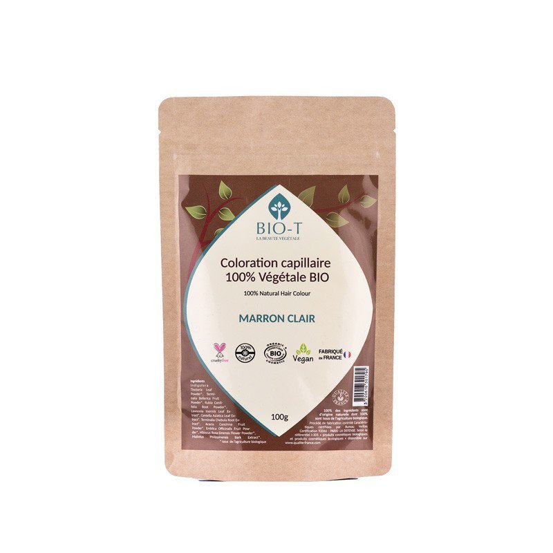Colorante Vegetal MARRÓN CLARO - ORGÁNICO - 100g