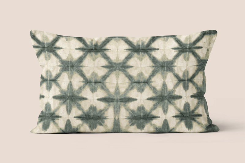 Graphic cushion, made in France - Joseph model