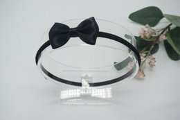 Nylon haarband satijnen strik