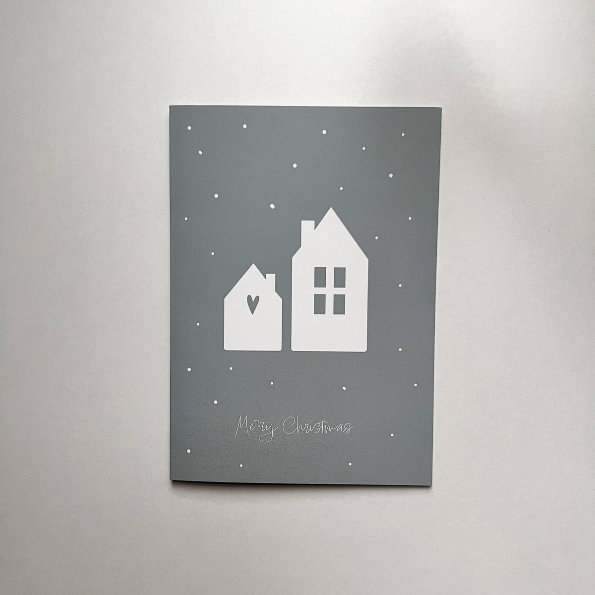 Weihnachtskarte Merry Christmas mit Umschlag