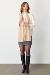 DIAMOND SHAWL-BEIGE