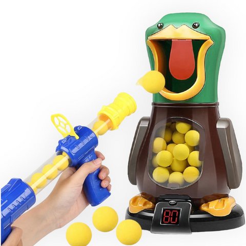 Timmy Toys - AX067 - Schießen Sie die Ente - Schießspiel - 2 Kanonen - 1 Ente