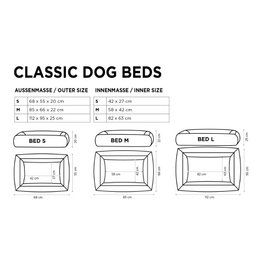 CLASSIC Hundebett - NOVA PETROL