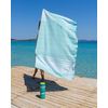 TOWEL TO GO MALIBU Cotton Beach Towel 180x100 cm | Quick Dry | Turquoise | with Gift Box