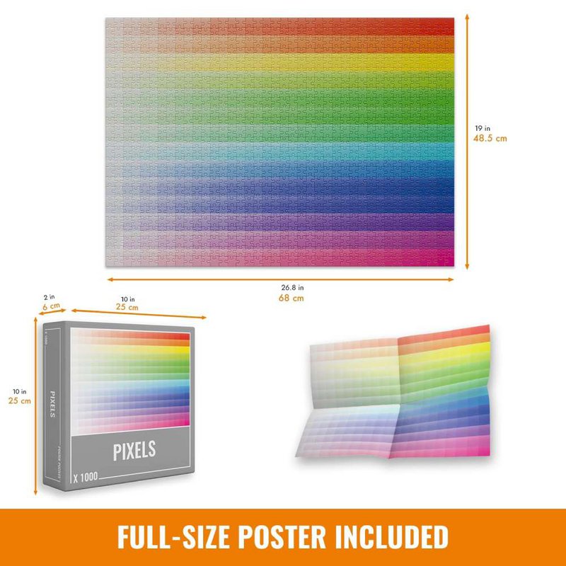 Pixels Jigsaw Puzzle (1000 pieces)