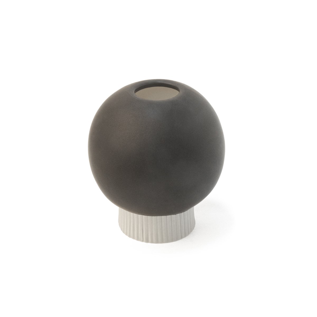 CERAMICZNY WAZON MAŁY CZARNY PIŁKA HF