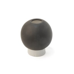 CERAMICZNY WAZON MAŁY CZARNY PIŁKA HF