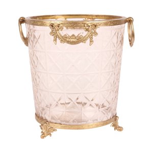 Ice Bucket - Brass/glass - Gold