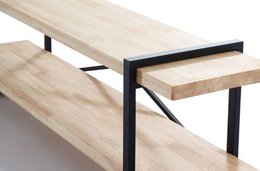 TV STAND PLANK NORDISH EG / SORT. OK1296 (8472)
