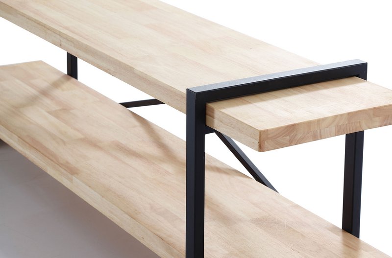 TV STAND PLANK NORDISH EG / SORT. OK1296 (8472)