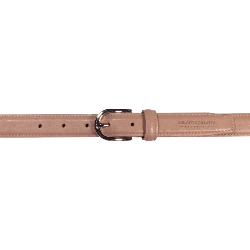 RB4016AU | In Italien hergestellter Damengürtel aus echtem Saffiano-Leder. Pulverfarbe