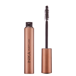 Black mascara in a rose gold tube. Lengthens and volumizes lashes.