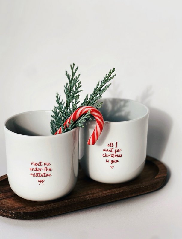 Becher Tasse X-Mas rot