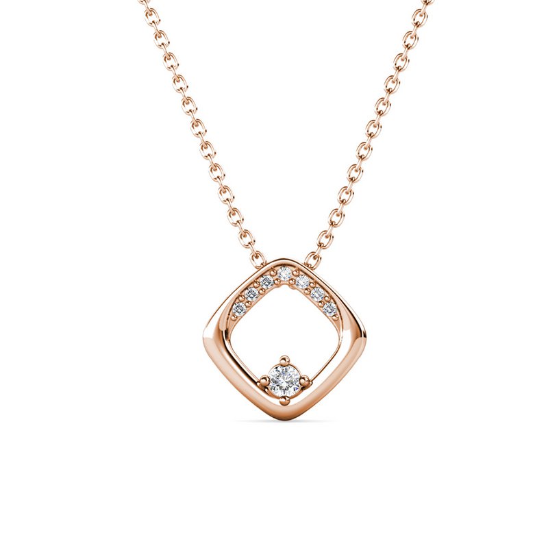 Pendentifs Adelise - Or RosÃ© et Cristal