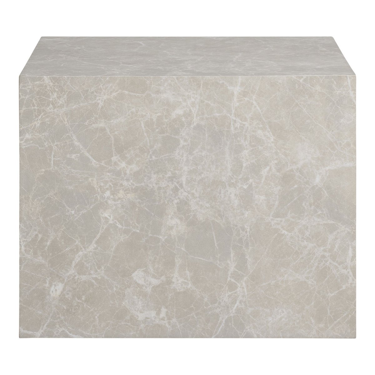Praagse salontafelset - Beige, marmerlook, MDF, decorpapier, set van 2