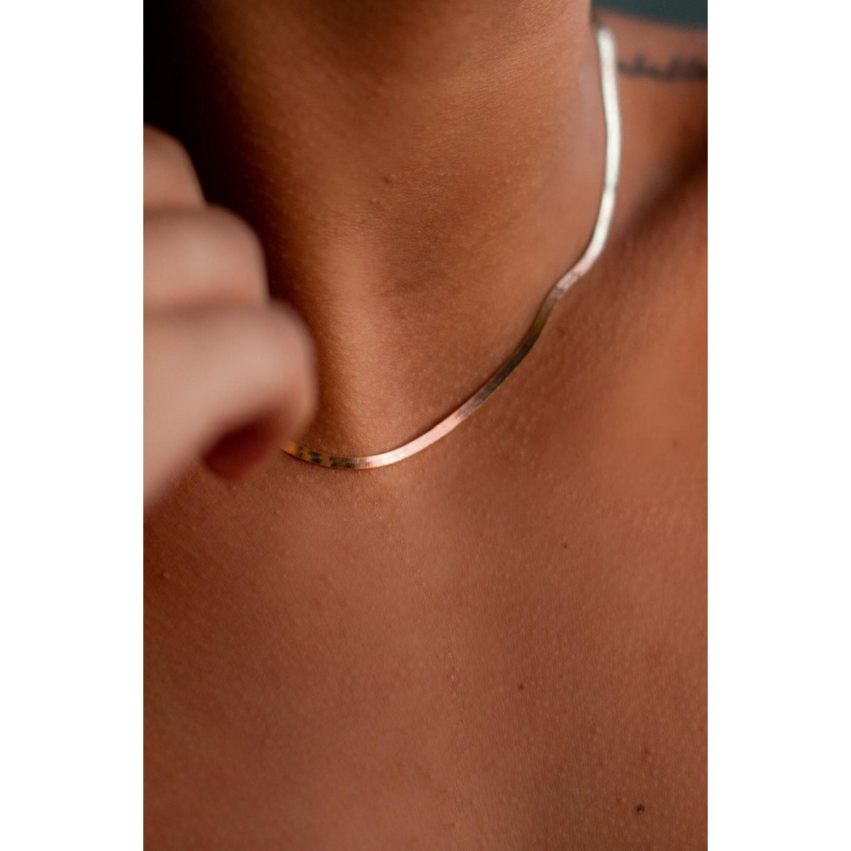 COLLANA ITALIANA CATENA IN ORO ROSA