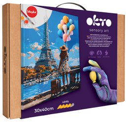 Okto Sensory 3D Air Clay und Malen nach Zahlen – Grüße aus Paris