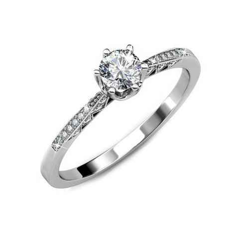 Bague Destiny - Argenté et Cristal