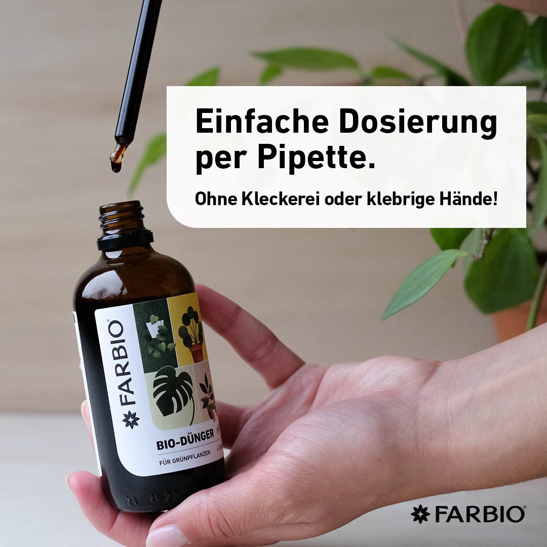 FARBIO® organic liquid fertilizer for green plants | Important nutrients for your plants
