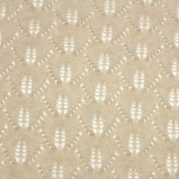 Couverture bébé tricotée marron 100% coton