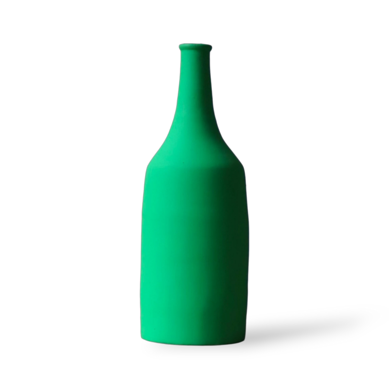 The baelo vase - matt green