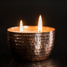 Geurkaars met 2 lonten in pot - Kapha Salie Munt - Song of India