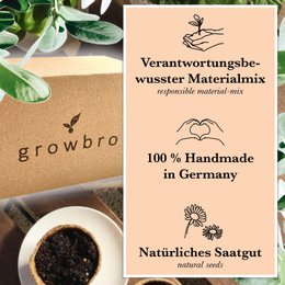 growbro kids set per la coltivazione di arachidi, set per la scoperta del giardino, bambini ricercatori, regalo per bambini, regalo di compleanno per bambini, esperimento da portare con sé
