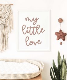Mi pequeño cartel de amor, cartel de la habitación de los niños boho, impresión de la guardería boho, cartel de la guardería, cartel de la habitación de las niñas, impresión de la guardería de las niñas, cartel de los niños boho, guardería boho
