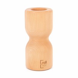 Wooden rolling yoga mat in various wood types including beech, alder, walnut, ash, and oak.