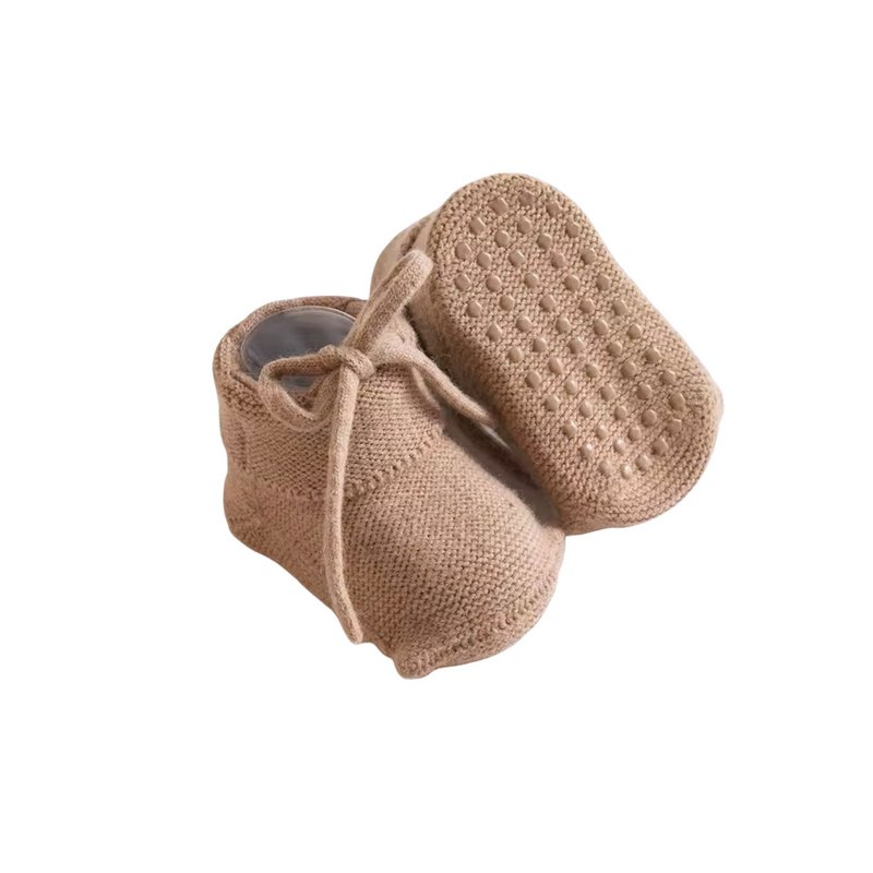 Gestrickte Babyschuhe rutschfest | Efeu und Soof
