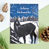 Weihnachtskarte Reh