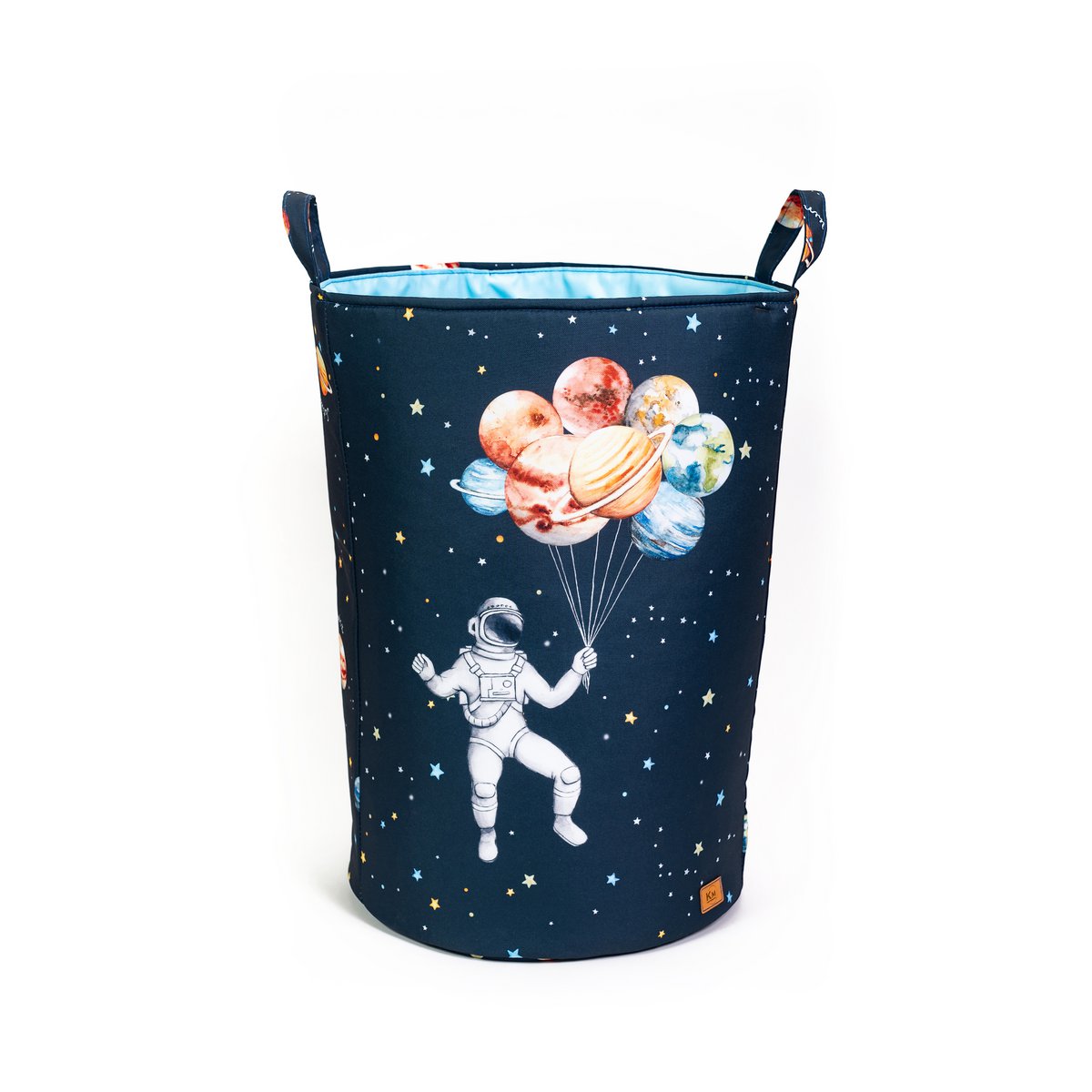 CESTA PARA JUGUETES "SPACE & PLANETS" MEGA CON RIBETE
