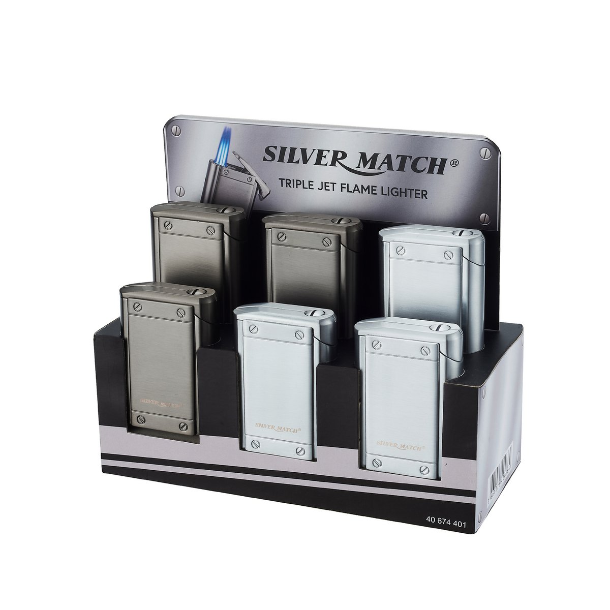 JET FLAME LIGHTER BOGOTA SILVER MATCH