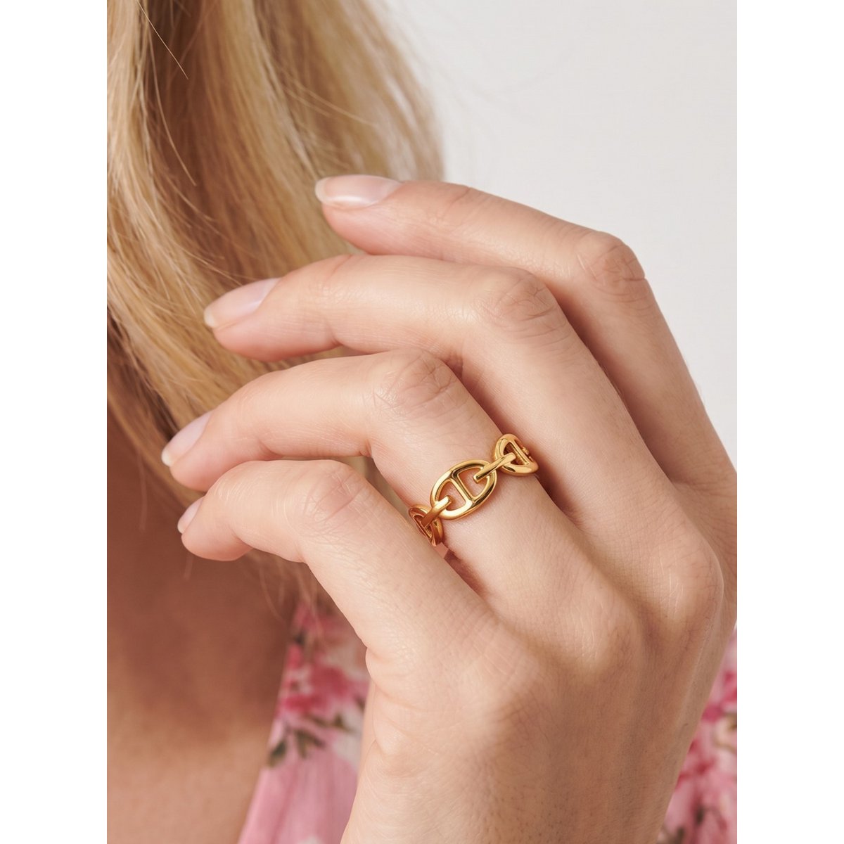Bague maille marine en acier inoxydable