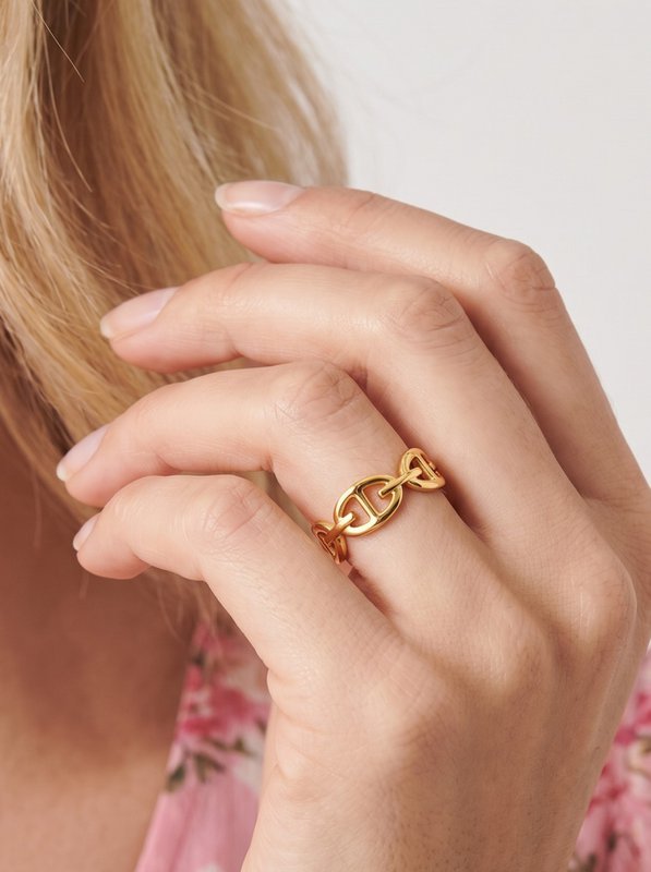 Bague maille marine en acier inoxydable