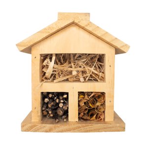 WOODEN INSECT HOTEL TO BUILD - 14.5 x 12 x 13.5 cm - 1 pc - 1 color